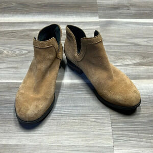 Sorel slip  on suede booties size 8.5
